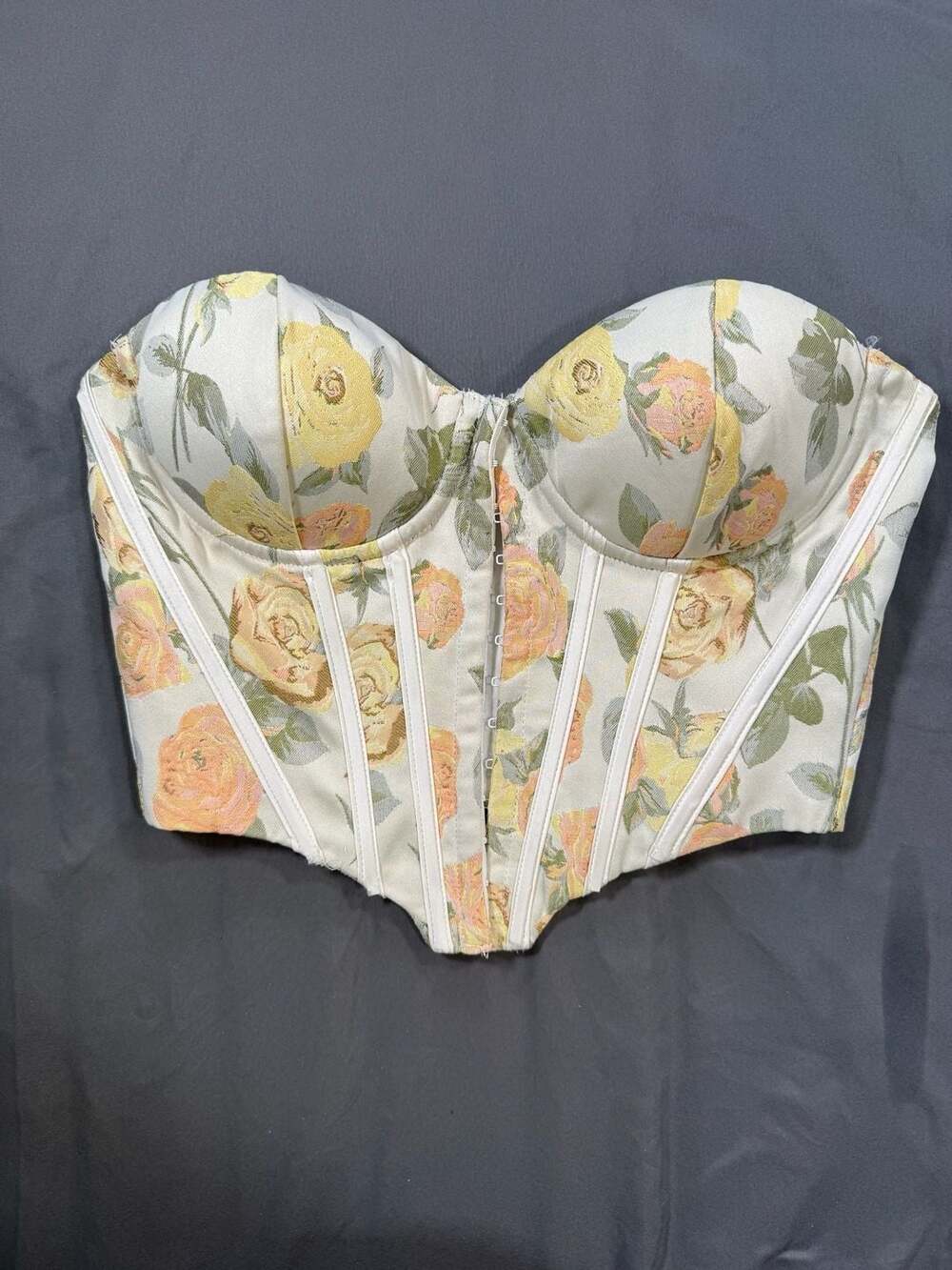 Steps New York Floral Corset Top Size S